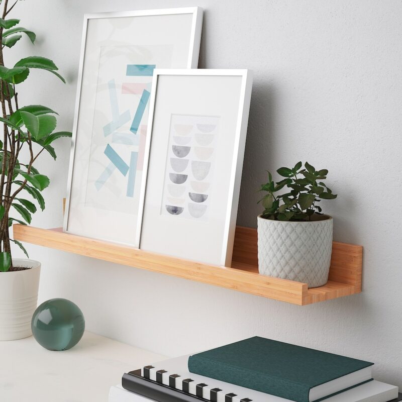 IKEA MALERAS BAMBUSOWA PÓŁKA NA ZDJĘCIA 55CM - obrazek 5