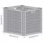IKEA BRANAS KOSZ PUDEŁKO RATTAN 32X34X32 CM - obrazek 7