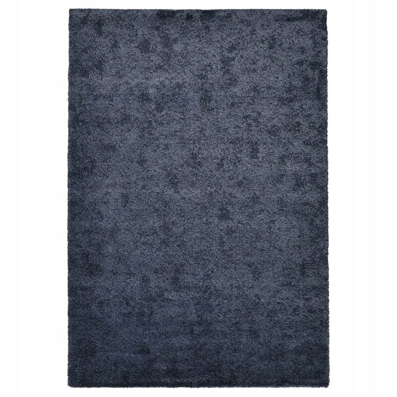 IKEA STOENSE DYWAN Z KRÓTKIM WŁOSIEM GRANATOWY 133X195 CM