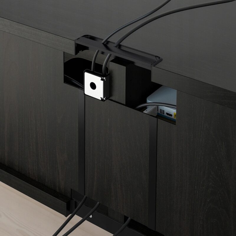 SZAFKA BESTA POD TV CZARNY KOLOR 120x40x38 CM - obrazek 2