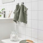IKEA VALLASAN RĘCZNIK DO RĄK / TWARZY ZIELONY - obrazek 3