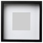 RAMKA NA ZDJĘCIA CZARNA RAMA SANNAHED 25X25 CM