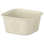 ORGANIZER BIUROWY PLASTIKOWY BEŻOWY 10X10X5 CM