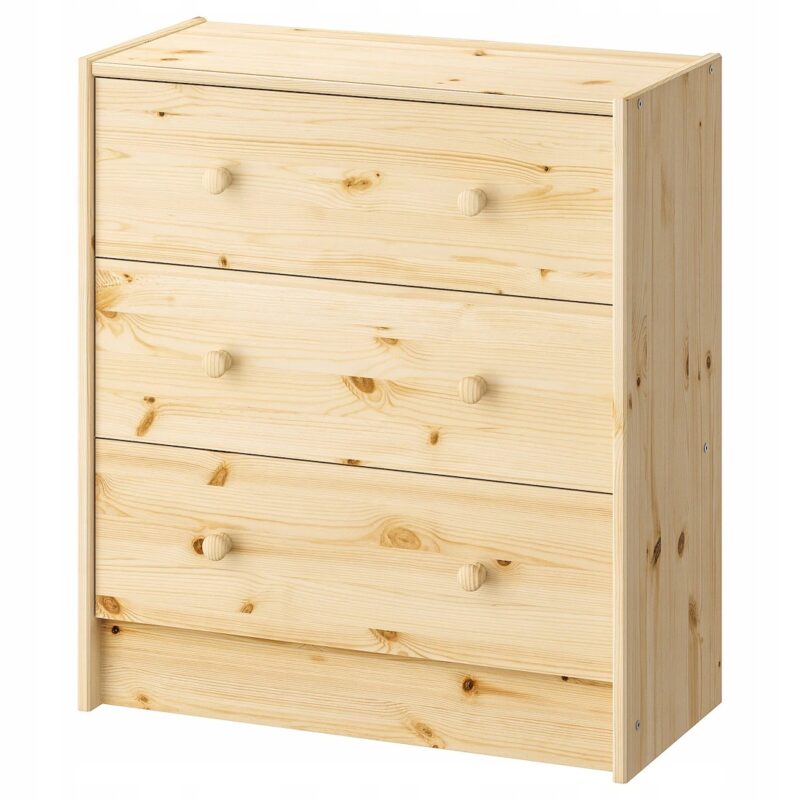 KOMODA RAST 3 SZUFLADY SOSNA 62x70 CM