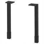 IKEA ENHET NOGI DO SZAFKI CZARNE 23.5 CM 2 SZT.