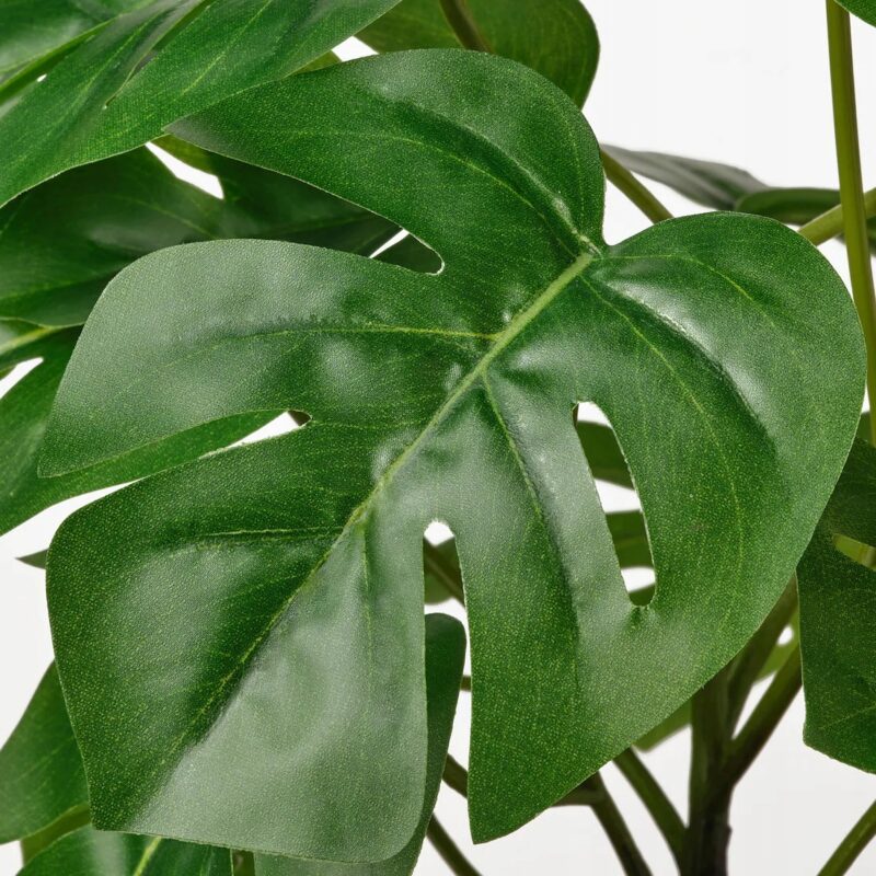 SZTUCZNA ROŚLINA W DONICZCE MONSTERA 12 cm - obrazek 3