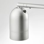 LAMPA PODŁOGOWA / DO CZYTANIA SREBRNA / BIAŁA - obrazek 4