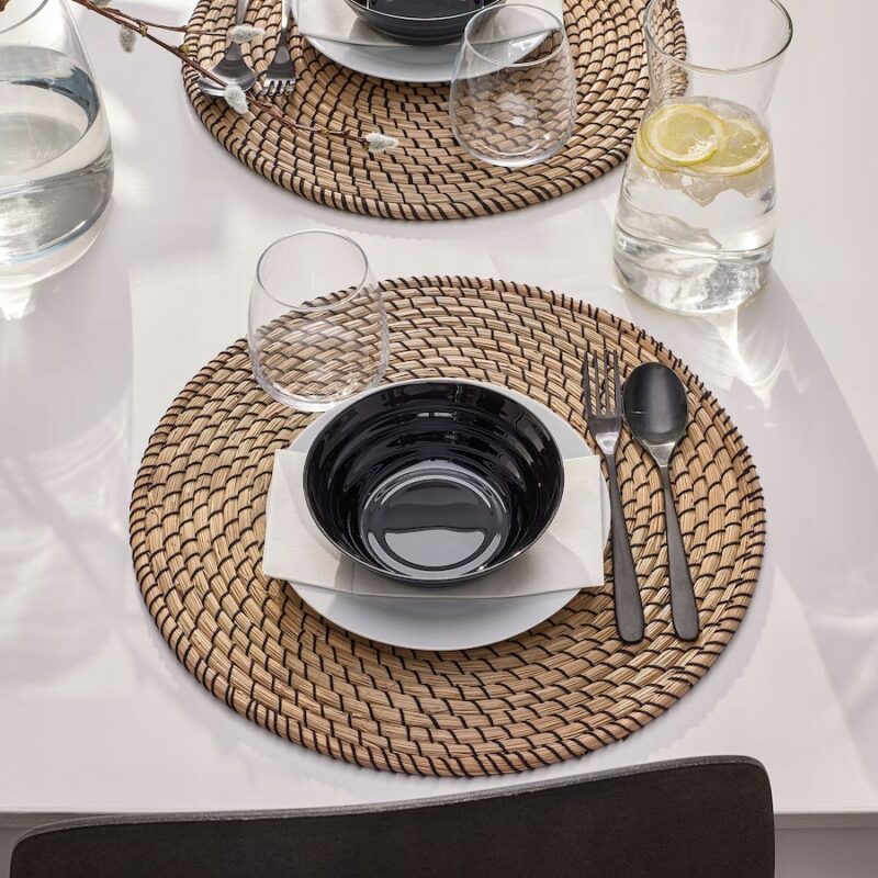 IKEA NATBARB Talerz miseczka czarna 14 cm - obrazek 3