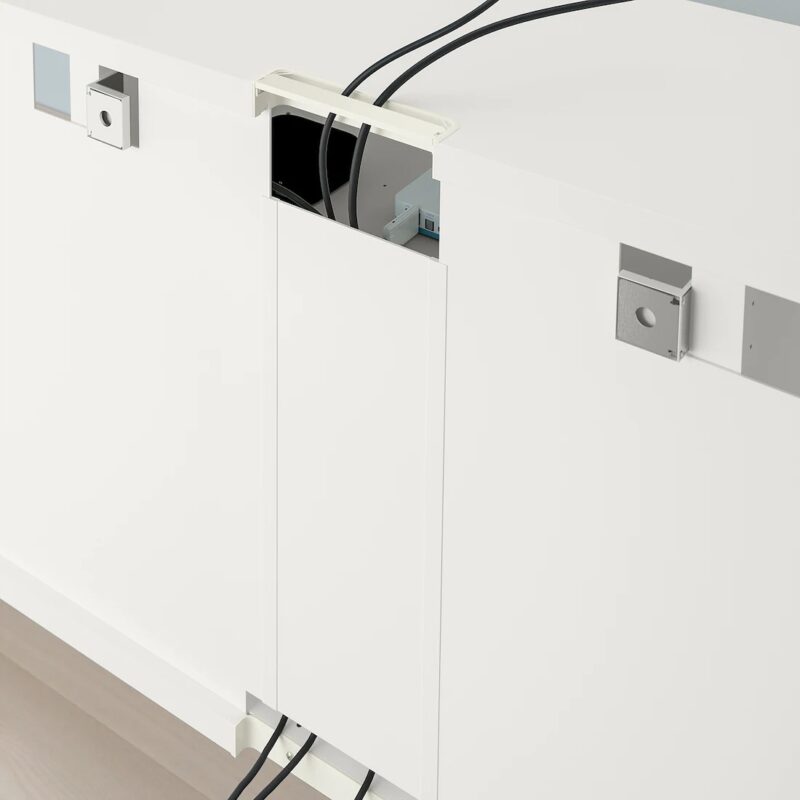 SZAFKA POD TV BESTA BIAŁA 180x40x64 cm - obrazek 3