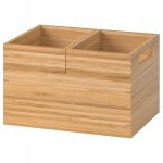IKEA DRAGAN PUDEŁKO BAMBUSOWE 23x17x14 CM 3w1