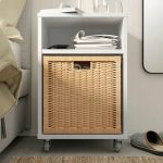 IKEA VIHALS STOLIK NOCNY BIAŁY 37x37 CM - obrazek 2