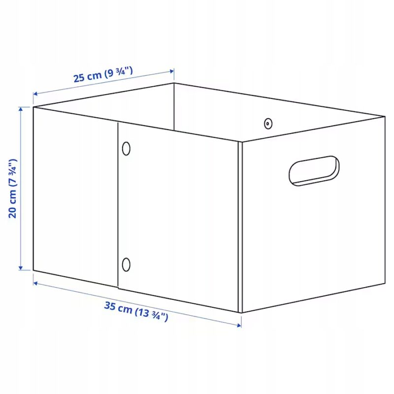 IKEA JAGMASTARE KOSZ FILCOWY 25x35x20 cm - obrazek 6