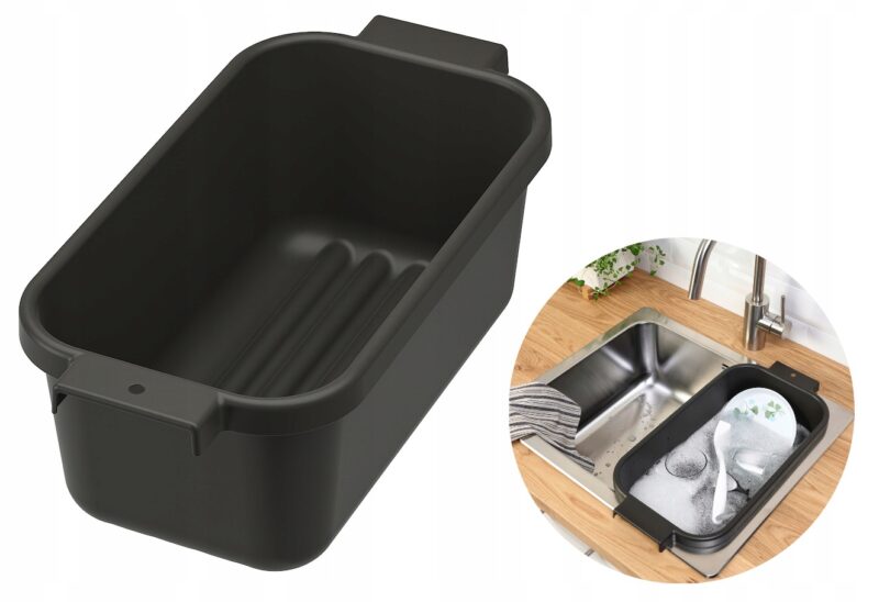 IKEA LILLHAVET MISKA NA ZLEW DO ZMYWANIA NACZYŃ W KOLORZE ANTRACYT - obrazek 3