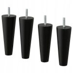 IKEA STRANDMON NOGA DO FOTELA 17cm CZARNY 4 SZTUKI