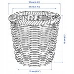 KAKTUSFIKON OSŁONKA DONICZKI, RATTAN,ROZMIAR 12 CM - obrazek 5