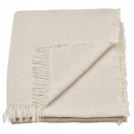 IKEA GUNNEMOR PLED NARZUTA SZAROBEŻOWY 130x170CM