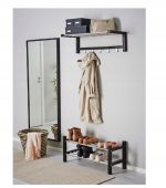 IKEA TJUSIG Półka na buty, czarny, 79x32x37 cm - obrazek 3