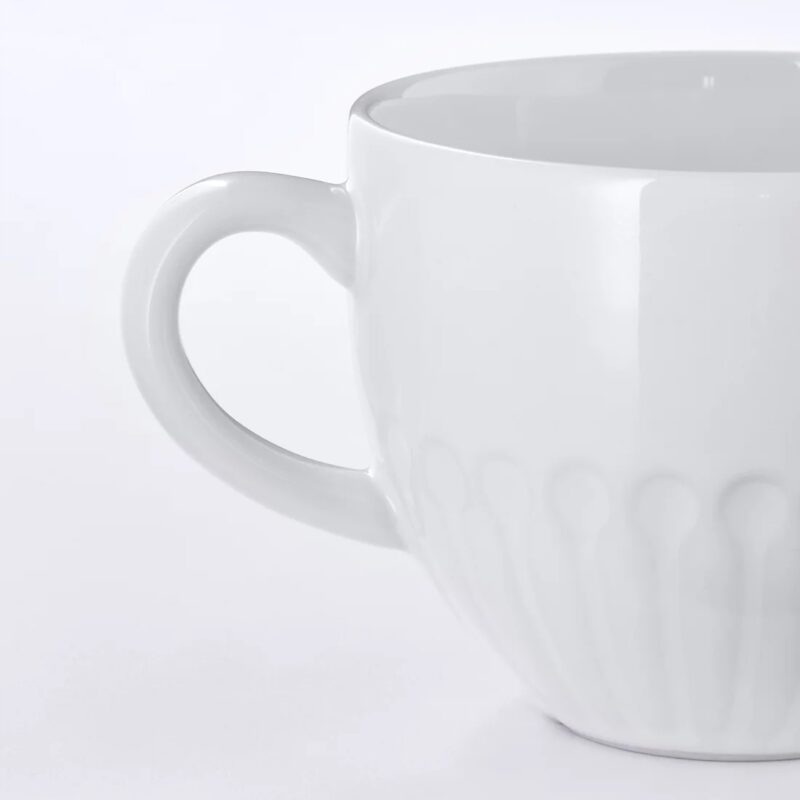 KUBEK IKEA STRIMMIG KAMIONKA 360 ML BIAŁY - obrazek 2