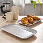 IKEA FARGKLAR TALERZ SZARY MATOWY 30x18 CM 4 SZT. - obrazek 3