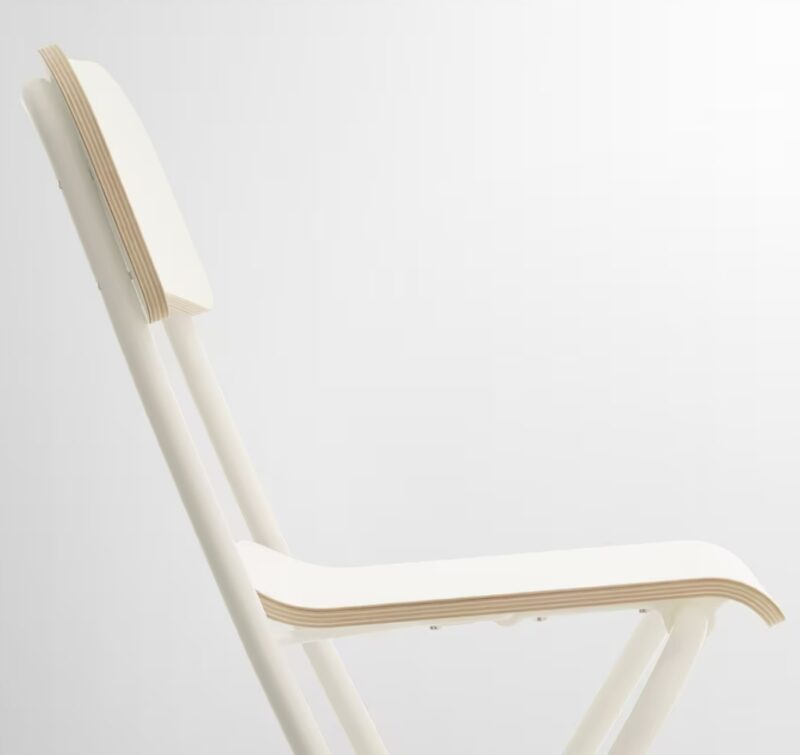 IKEA FRANKLIN TABORET SKŁADANY BIAŁY, HOKER 63CM - obrazek 9