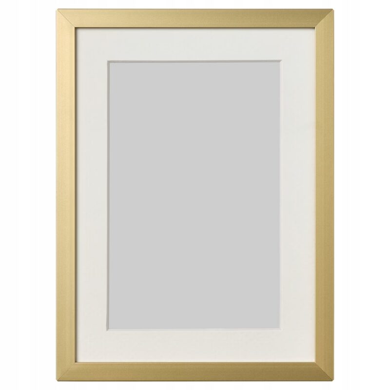 IKEA LOMVIKEN RAMKA NA ZDJĘCIA W ZŁOTYM KOLORZE 13x18 CM