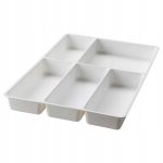 IKEA STODJA TACA / POJEMNIK NA SZTUĆCE BIAŁY 31x50