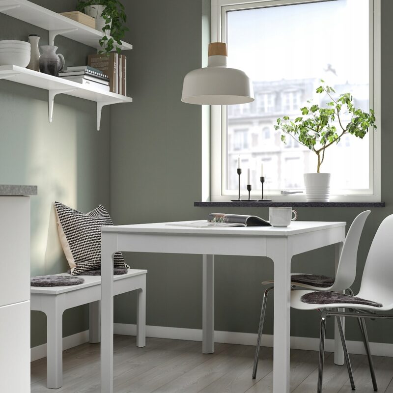 IKEA MALORTSMOTT Poduszka na krzesło 32 cm szara - obrazek 4
