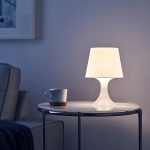 LAMPA STOŁOWA NOCNA LAMPA IKEA BIAŁA - obrazek 3