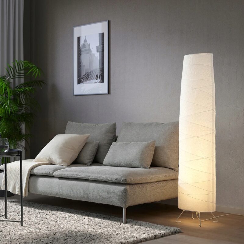 LAMPA PODŁOGOWA VICKLEBY BIAŁA 136 CM - obrazek 2