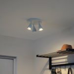 IKEA NAVLINGE LAMPA SUFITOWA 3 REFLEKTORY BIAŁY - obrazek 2