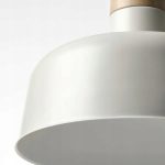 IKEA BUNKEFLO LAMPA WISZĄCA BIAŁA / BRZOZA 36 CM - obrazek 4