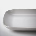 IKEA FARGKLAR TALERZ SZARY MATOWY 30x18 CM 4 SZT. - obrazek 4