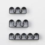 IKEA KALKSTUFF UCHWYT DO KABLI CIEMNOSZARY 3 SZT. - obrazek 5