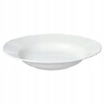 IKEA UPPLAGA TALERZ OBIADOWY GŁĘBOKI BIAŁY 26 cm