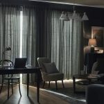 IKEA TIBAST ZASŁONY ZACIEMNIAJĄCE ZIELONY 145x300 - obrazek 6