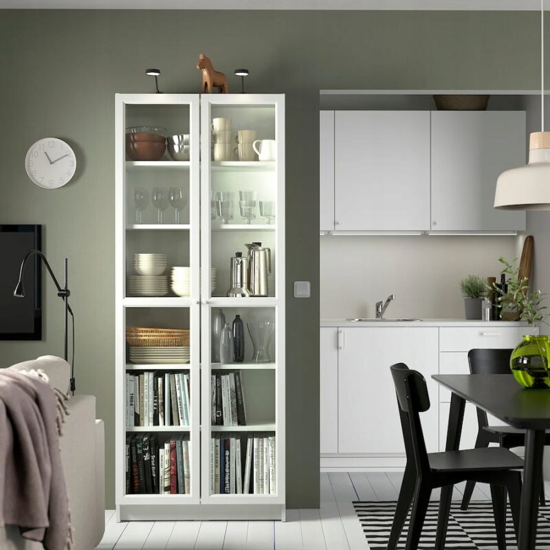 IKEA BILLY OXBERG REGAŁ BIAŁY 80x30x202 cm - obrazek 6