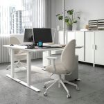 IKEA TROTTEN BLAT DO BIURKA BIAŁY 120x70 cm - obrazek 4