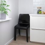 IKEA TEODORES KRZESŁO DO JADALNI / KUCHNI CZARNE - obrazek 3