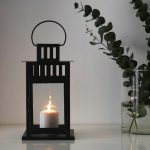 LAMPION NA ŚWIECĘ LATARENKA IKEA BORRBY 28 CM - obrazek 5