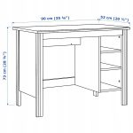 IKEA BRUSALI BIURKO BIAŁE 90x52 CM - obrazek 4