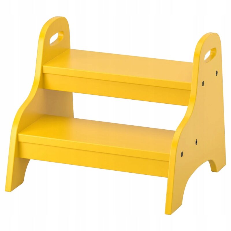 TABORET DZIECIĘCY TROGEN ZÓŁTY 40x38x33 cm