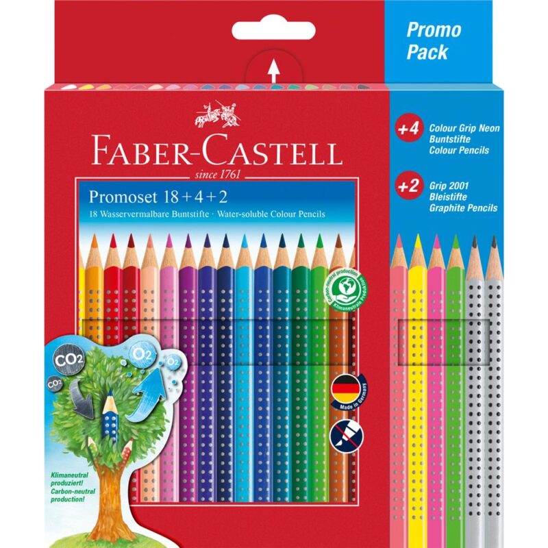 KREDKI OŁÓWKOWE FABER-CASTELL 24 SZT. - obrazek 3