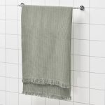 IKEA VALLASAN RĘCZNIK KĄPIELOWY JASNY ZIELONY - obrazek 3