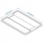IKEA SAMLA POKRYWKA PUDEŁKA PRZEZROCZYSTA 57x39 CM - obrazek 3