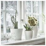 IKEA SOJABONA OSŁONKA DONICZKI BIAŁA 12 CM - obrazek 2