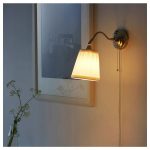 IKEA ARSTID LAMPA ŚCIENNA NIKLOWANA / BIAŁA - obrazek 2