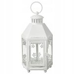 IKEA KRINGYNT LAMPION LATARENKA BIAŁY 21 CM