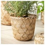 IKEA KLYNNON OSŁONKA DONICZKI BAMBUSOWA 15 CM - obrazek 3