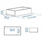 SZUFLADA IKEA FRONT CIEMNOSZARY 75X35 - obrazek 2