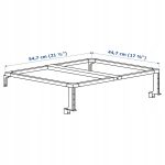 IKEA HALLBAR RAMA DO KOSZA NA SEGREG. BIAŁA 60cm - obrazek 3
